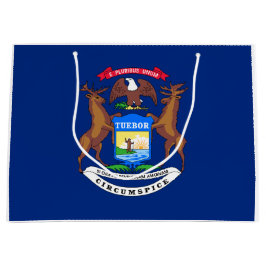 Staat der Michigan-Flagge Große Geschenktüte