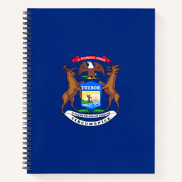 Staat der Michigan-Flagge Notizbuch