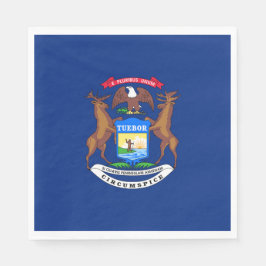 Staat der Michigan-Flagge Serviette