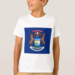 Staat der Michigan-Flagge T-Shirt