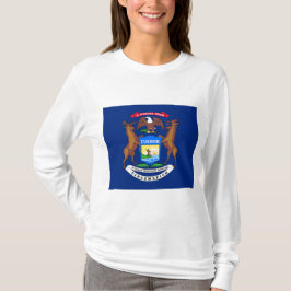 Staat der Michigan-Flagge T-Shirt