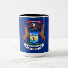 Staat der Michigan-Flagge Zweifarbige Tasse