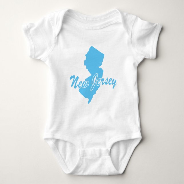 Staat der New Jersey-Form Baby Strampler (Vorderseite)