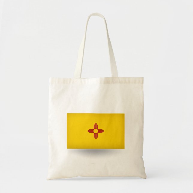 Staat der "New Mexico Flag Tote Bag" Tragetasche (Vorne)