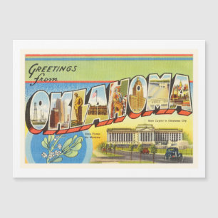 Staat der OKAY alten Vintagen Reise-Andenkens Magnetkarte