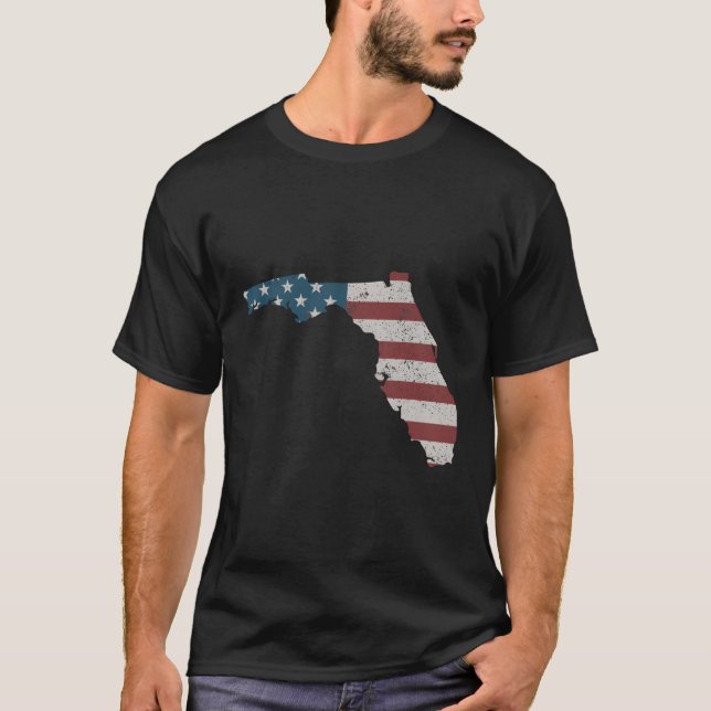 Staat der patriotischen US-Flagge für T-Shirt (Vorderseite)