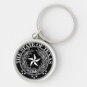 Staat der Texas-Schlüsselanhänger-Schwarz-Prämie Schlüsselanhänger