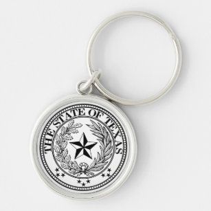Staat der Texas-Schlüsselanhänger-weißen Prämie Schlüsselanhänger