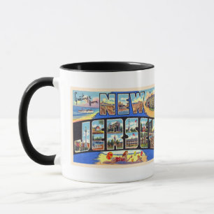 Staat der Vintagen Postkarte New Jersey Tasse