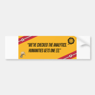 Staat des Autoaufklebers Geisteswissenschaften - U Autoaufkleber