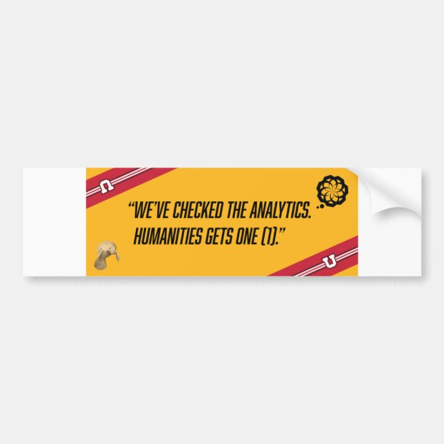 Staat des Autoaufklebers Geisteswissenschaften - U Autoaufkleber (Vorne)