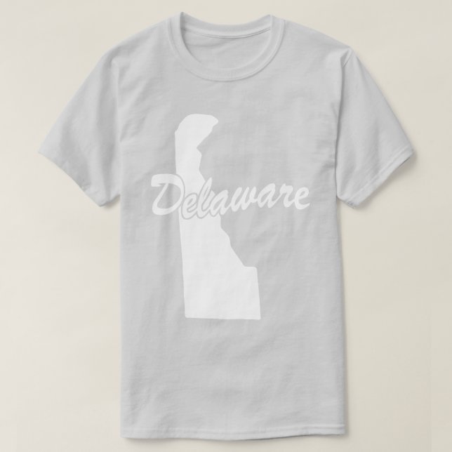 Staat des Delaware-Shape-T - Shirt (Design vorne)