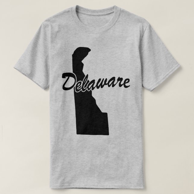 Staat des Delaware-Shape-T - Shirt (Design vorne)