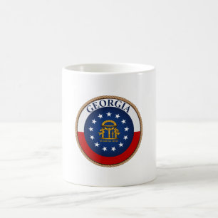Staat des georgischen Flaggen-Siegels Kaffeetasse