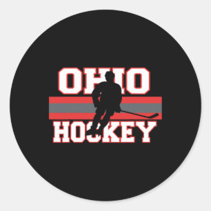 Staat des Ohio Eishockey-Spielertrainers Gear Spor Runder Aufkleber
