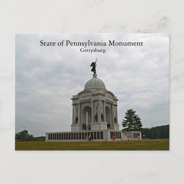 Staat des Pennsylvania Denkmals Postkarte (Vorderseite)