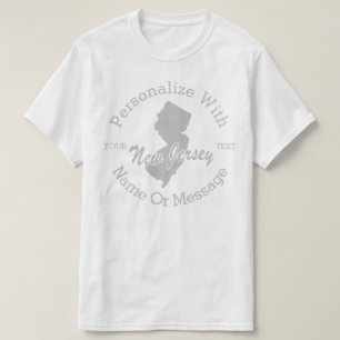 Staat des PERSONALISIERTEN T - Shirt von New Jerse