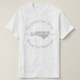 Staat des PERSONALISIERTEN T - Shirt von North Car