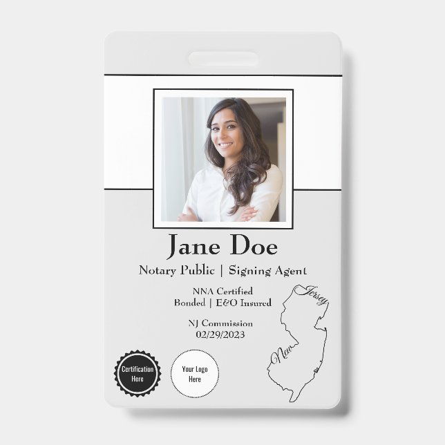 Staat des QR-Codes für Notare des öffentlichen Abz Ausweis (Vorderseite)