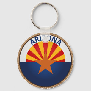 Staat des Siegels Arizona Flag Schlüsselanhänger