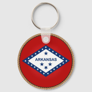Staat des Siegels der Flagge von Arkansas Schlüsselanhänger