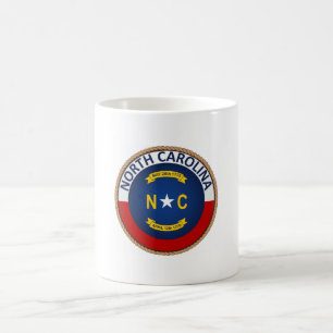 Staat des Siegels North Carolina Flag Kaffeetasse