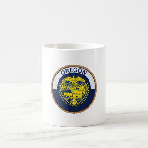 Staat des Siegels Oregon Flag Kaffeetasse