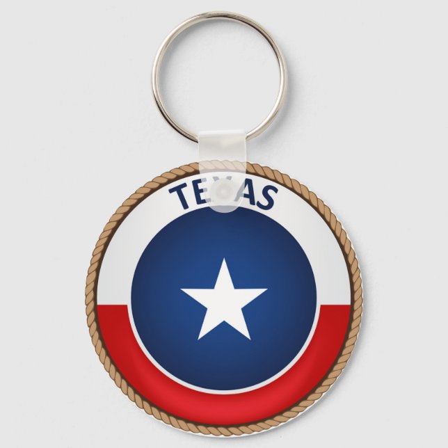 Staat des Siegels Texas Flag Schlüsselanhänger (Vorderseite)