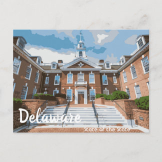 Staat des Staates Delaware Postkarte