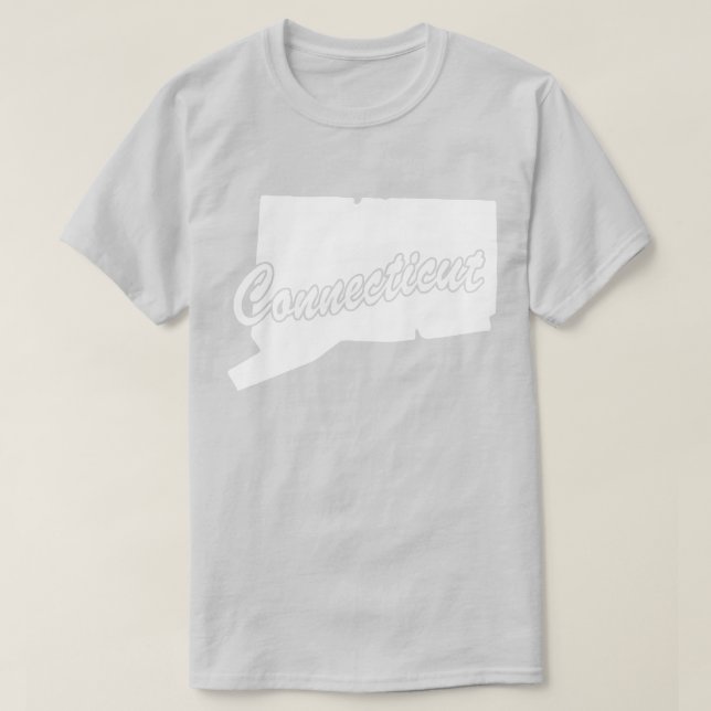 Staat des T - Shirt der Connecticut-Form (Design vorne)