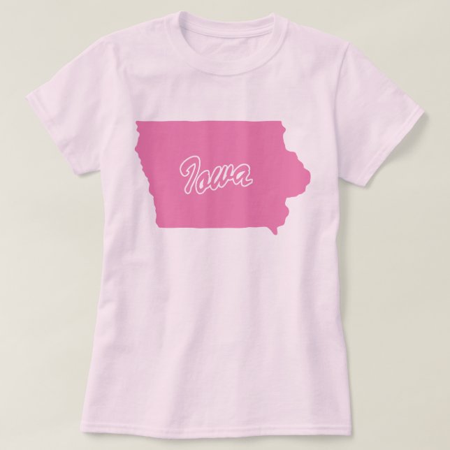 Staat des T - Shirt Iowa-Form (Design vorne)