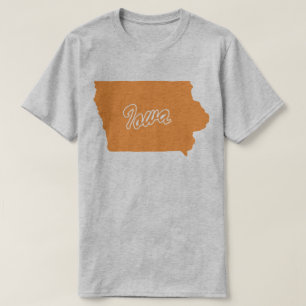 Staat des T - Shirt Iowa-Form