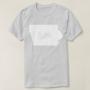 Staat des T - Shirt Iowa-Form