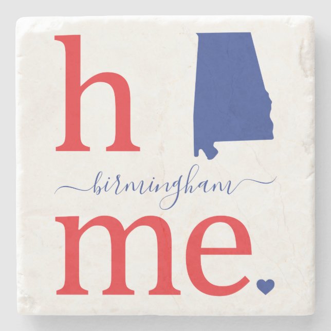 Staat des Untersetzer Alabama Stone (Vorderseite)