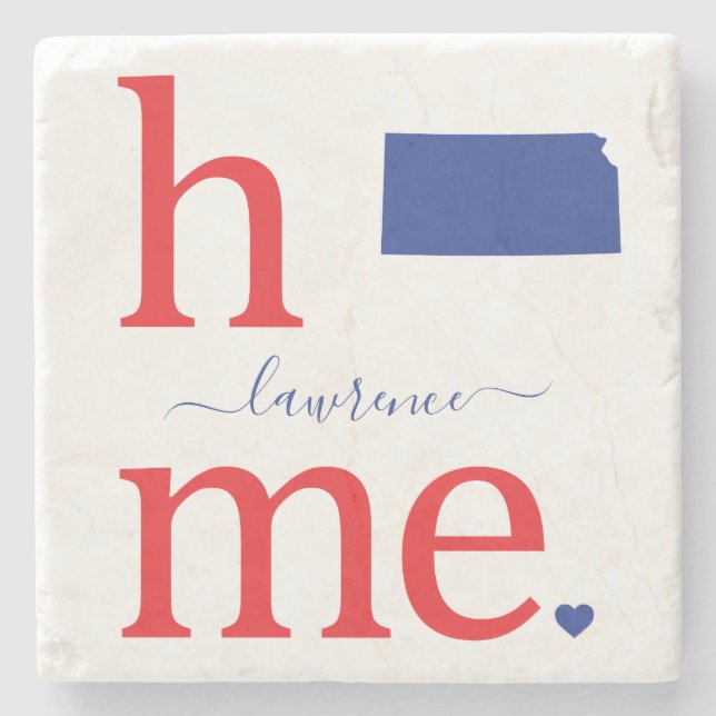 Staat des Untersetzer Kansas Stone (Vorderseite)