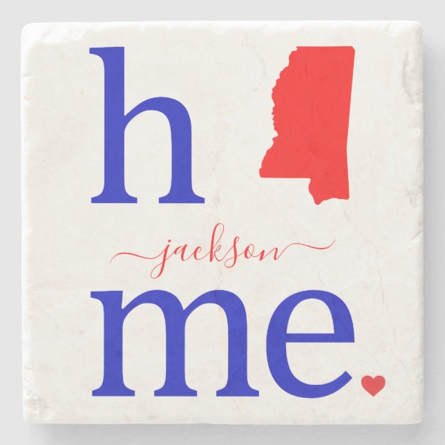 Staat des Untersetzer Mississippi Stone (Vorderseite)