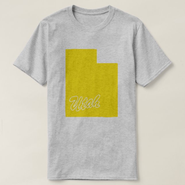 Staat des Utah-Shape-T - Shirt (Design vorne)