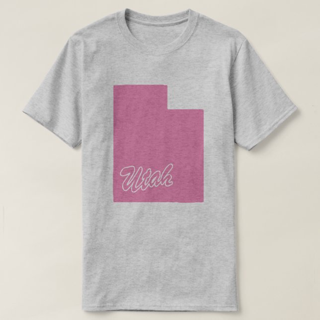 Staat des Utah-Shape-T - Shirt (Design vorne)