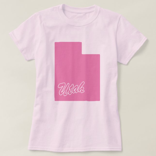 Staat des Utah-Shape-T - Shirt (Design vorne)
