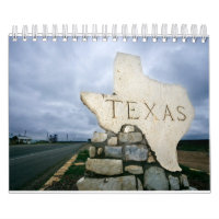 Staat des Wall Calendar der Texas Collection