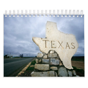 Staat des Wall Calendar der Texas Collection Kalender