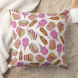 Staat Fasching Lebensmittel Baumwolle Bonbons Popc Kissen