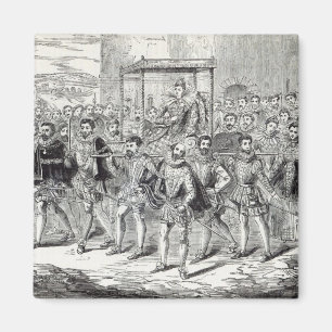 Staat Fortschritt von Königin Elizabeth Magnet