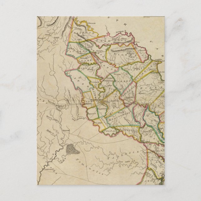 Staat Georgiens Postkarte (Vorderseite)