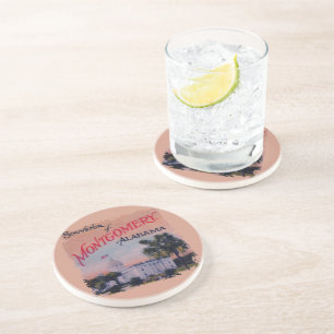 Staat Hauptstadt Alabama Sandstein Untersetzer