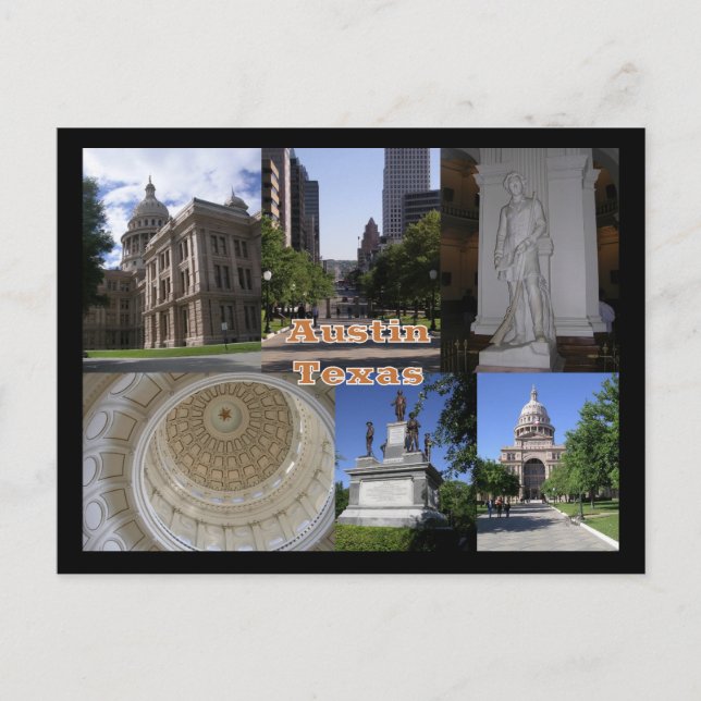 Staat Hauptstadt Gebäude, Austin Texas Postkarte (Vorderseite)