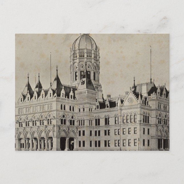 Staat Hauptstadt, Hartford Postkarte (Vorderseite)