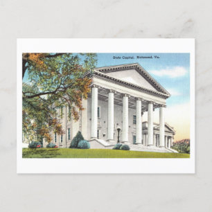 Staat Hauptstadt in Richmond, Virginia, Vintag Postkarte