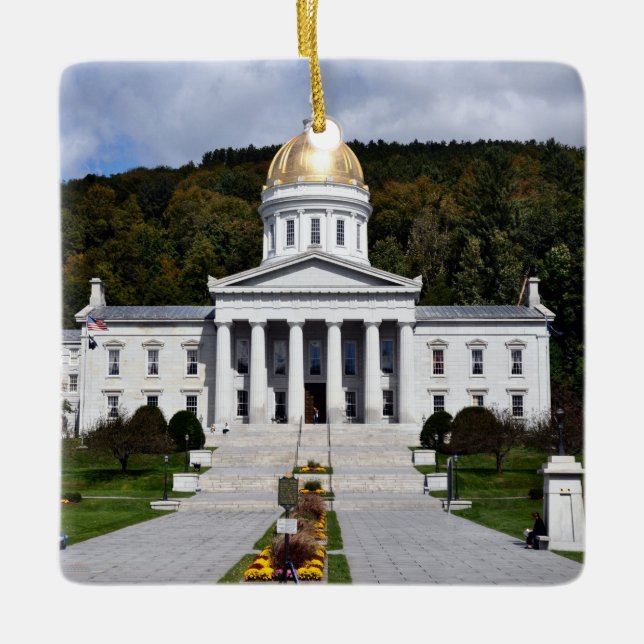 Staat Hauptstadt Vermont - Keramik Ornament (Vorderseite)