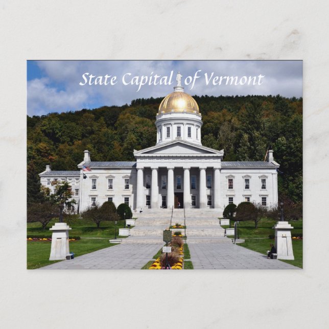 Staat Hauptstadt Vermont - Postkarte (Vorderseite)